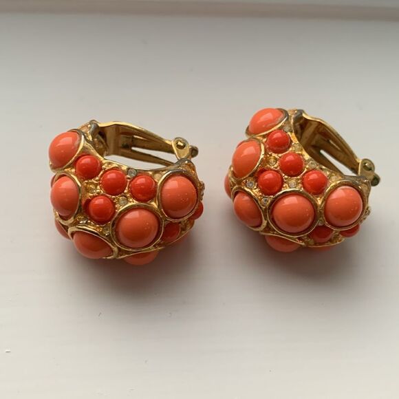 Vintage Kenneth Lane Jewelry Set - Snail Brooch Pin, Earrings from 70s 80s, KJL - Picture 4 of 9